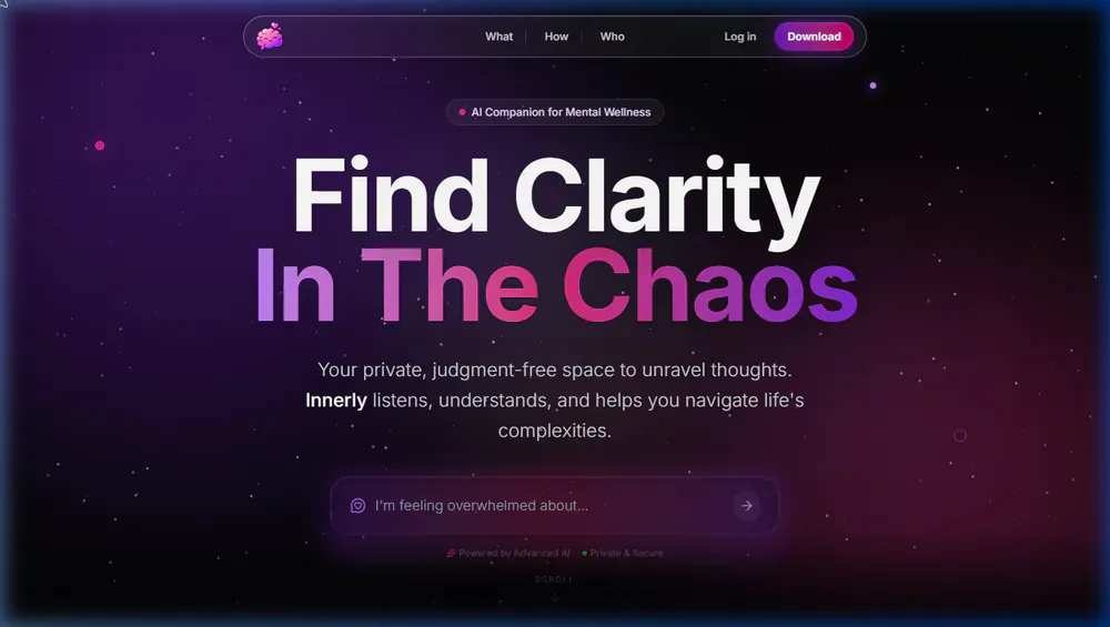 INNERLY - AI Wellness App project by WyVE Media